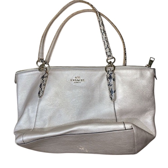 Coach Ava Metallic Leather Purse Bag F56198 - Picture 1 of 12